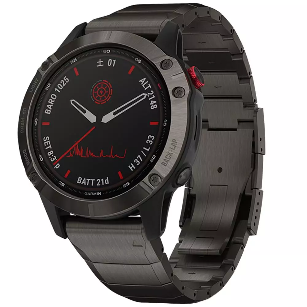 Smartwatch Garmin Fenix 6 Pro Solar Titanio